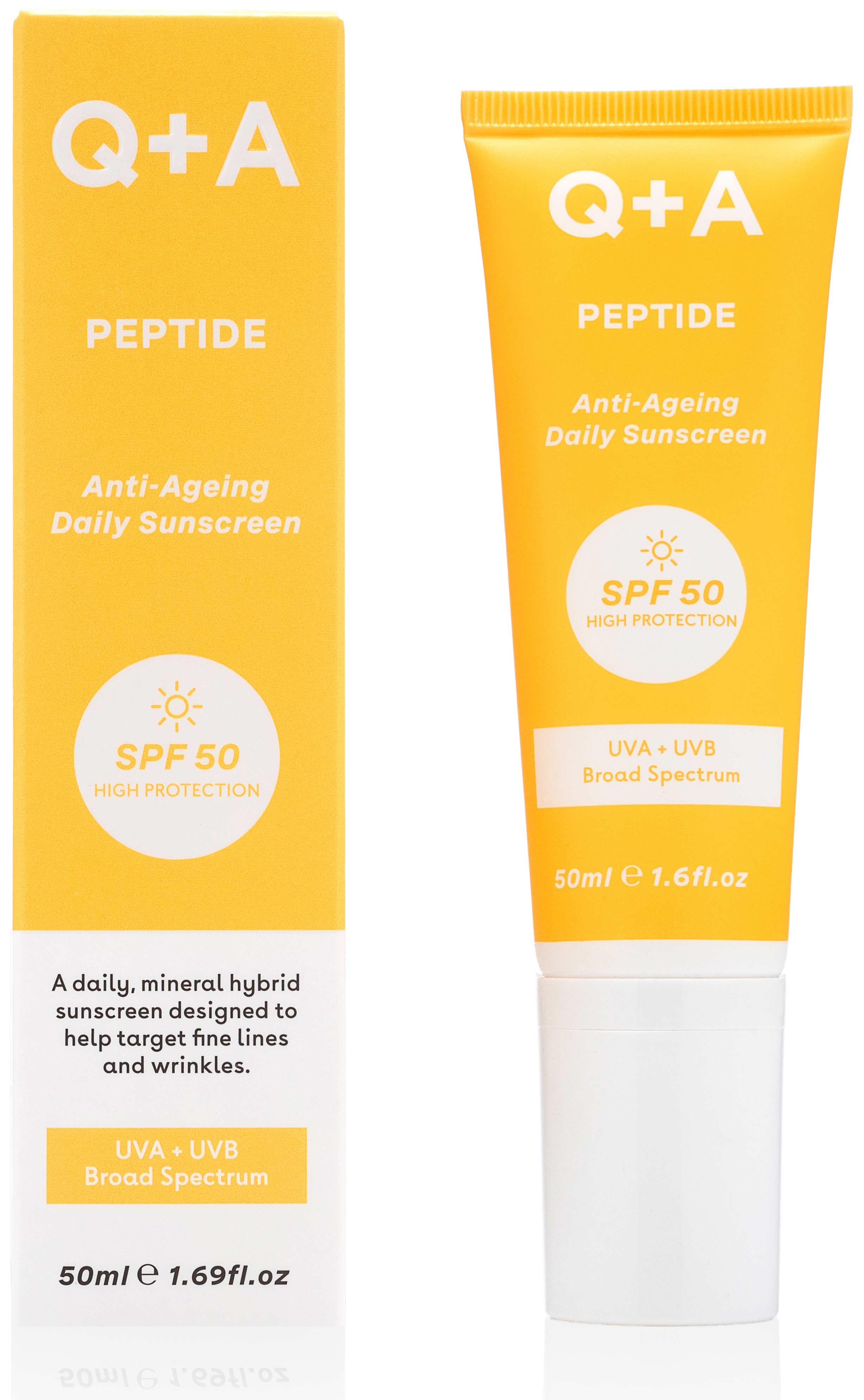 Q+A Zonnebrandcrm Peptide F50 50ml