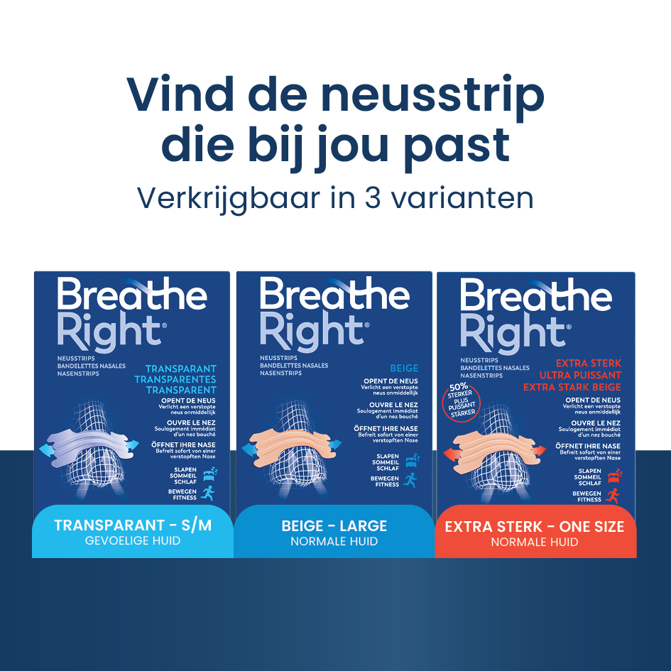 Breathe Right Neusstrips Small/Medium Transparant 30 stuks