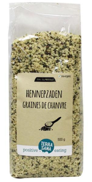RAW Hennepzaad Gepeld 500g