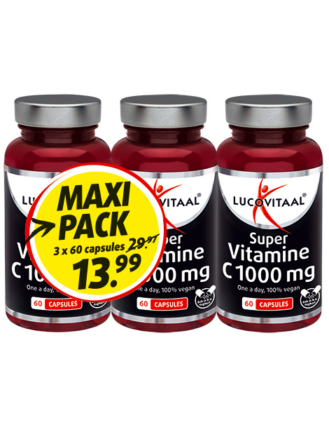 Lucovitaal Super Vitamine C1000 mg 3-Pack 3 x 60 Capsules