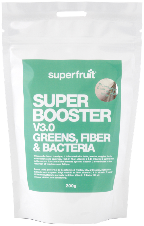 Superfruit Super Booster V3 Groenen, Vezels & Bacteriën Poeder 200 gram