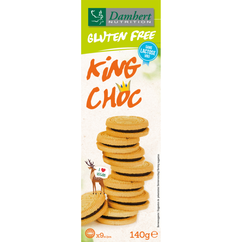 Glutenvrije King Choco Koekjes 140 Gram