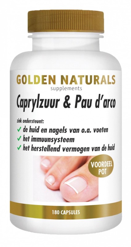 Caprylzuur & Pau d'Arco 180 Vegetarische Capsules