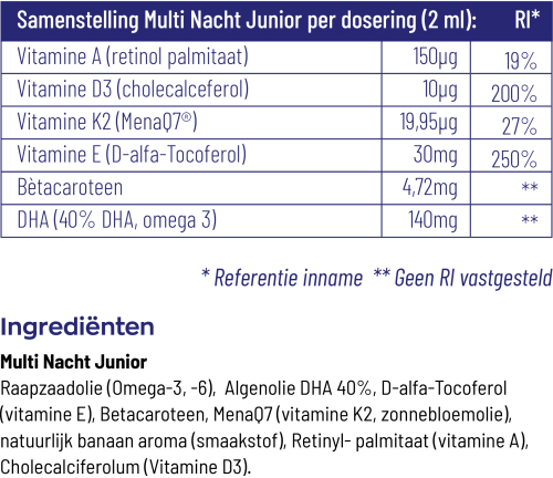 Vitakruid Multi nacht junior 60ml