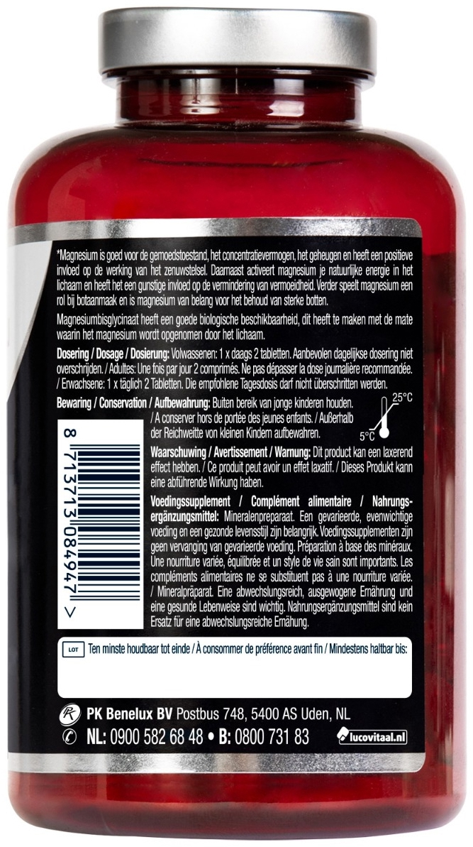 Lucovitaal Magnesium Bisglycinaat 375 mg 90 tabletten