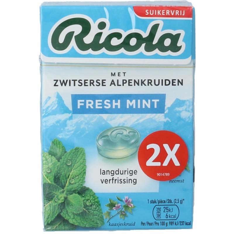 Fresh mint suikervrij duo pack 100g