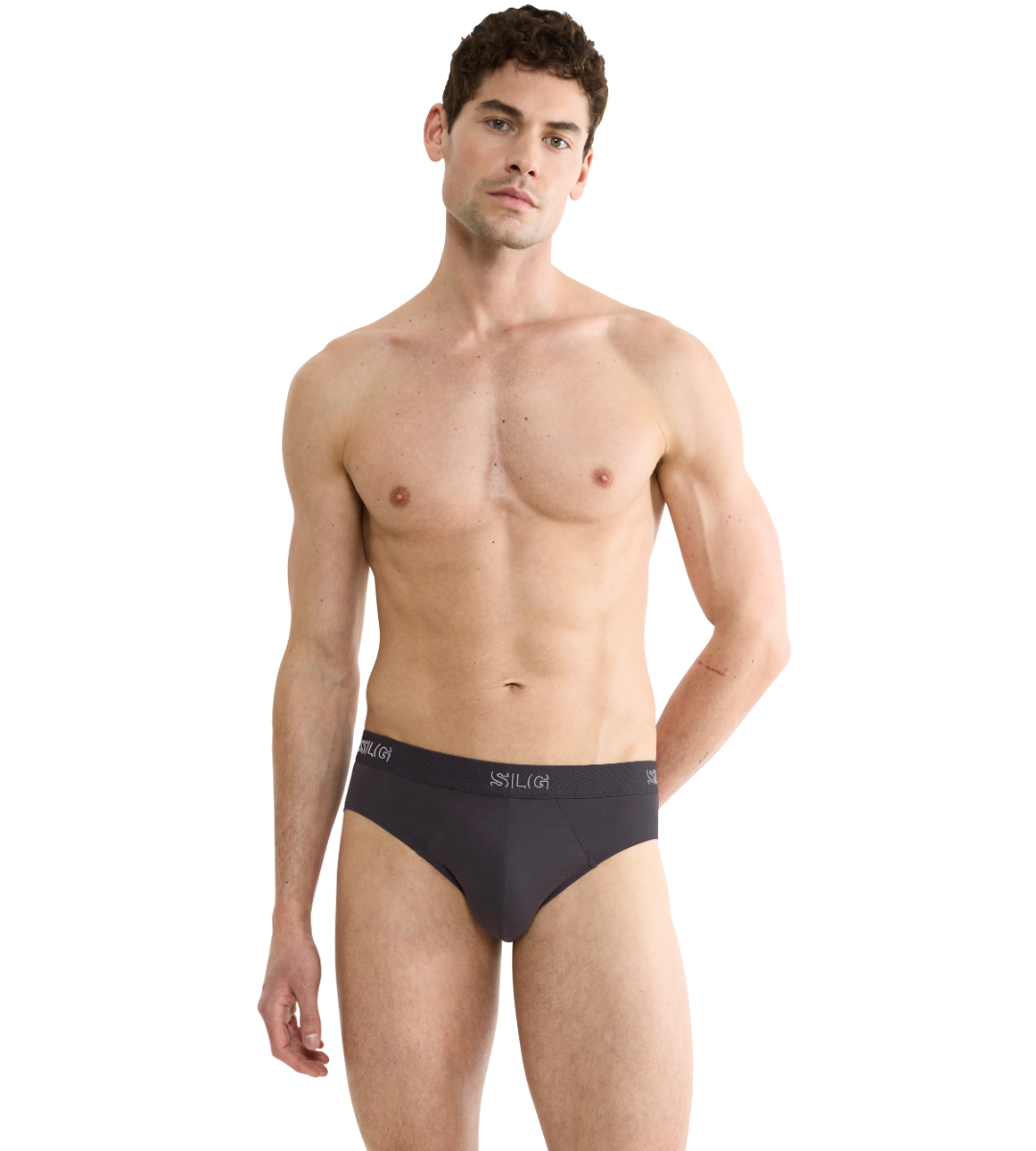 Sloggi MEN SLG Base Heren Brief 2-Pack Charcoal