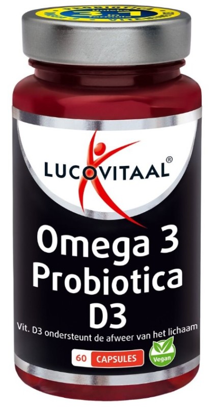 Omega 3 probiotica D3 vegan 60 Capsules