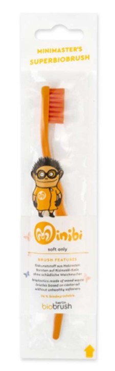 Kindertandenborstel Oranje 1st