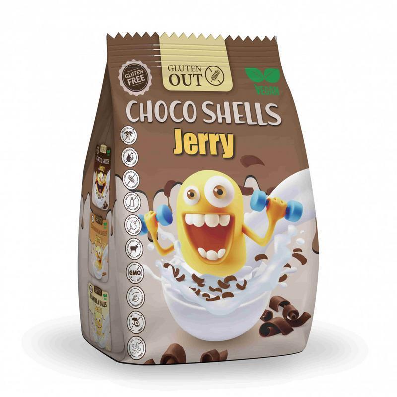 Jerry choco shells glutenvrij 375g