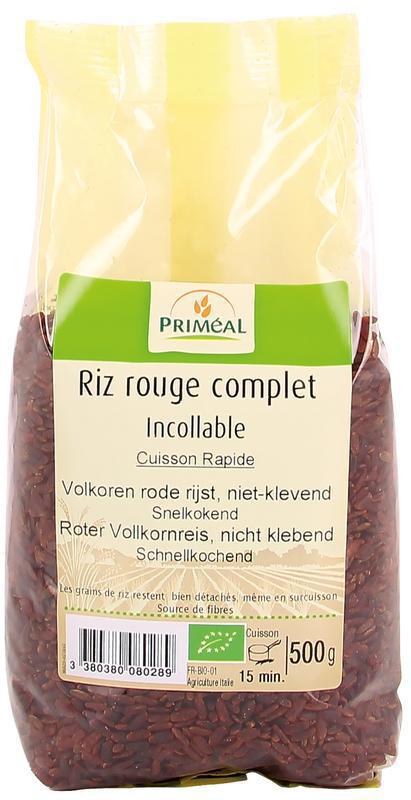 Priméal Primeal Rijst Rood Volkoren Niet Klevend 500g