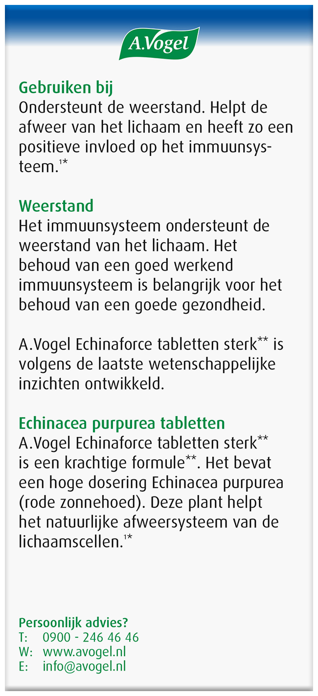 A.Vogel Echinaforce Sterk tabletten 60 Stuks