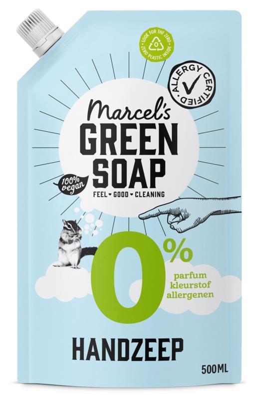 Marcels Green Soap Handzeep 0% navulling 500ml