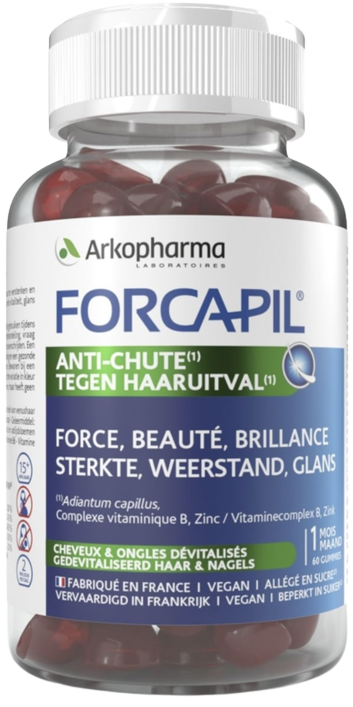 Forcapil Gummies Tegen Haaruitval 60 stuks