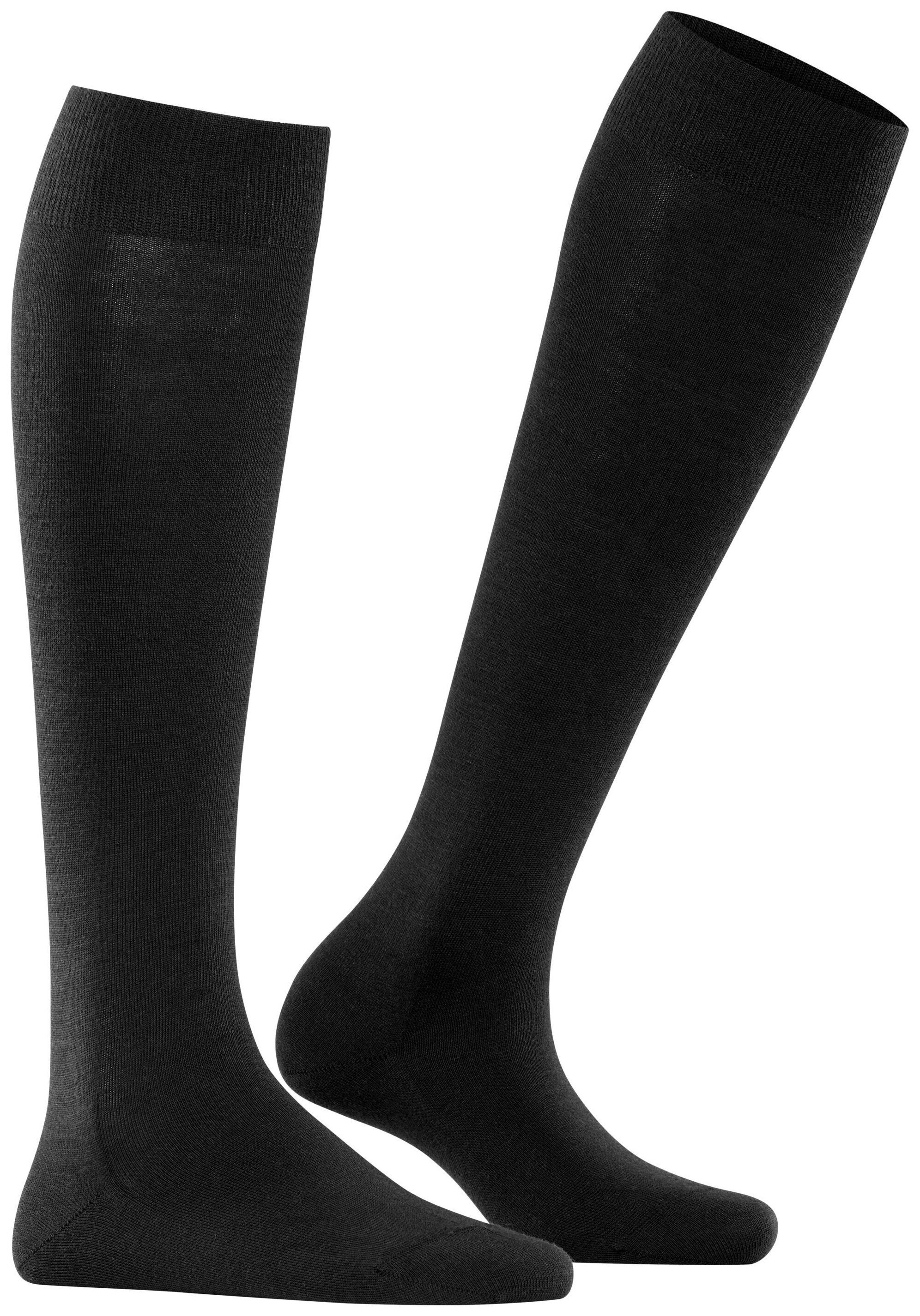 FALKE Dames Softmerino Kniekousen Zwart