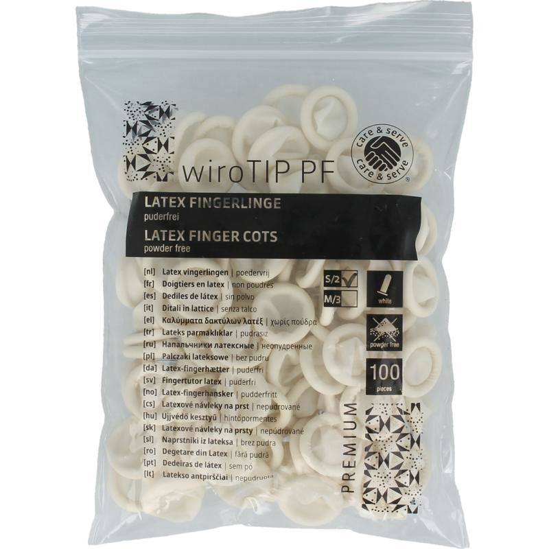 Vingercondoom latex maat S 100st