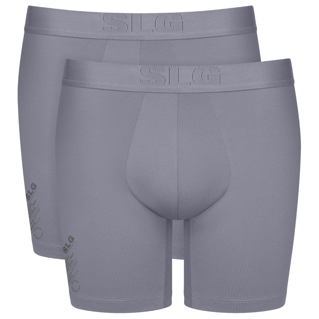 Sloggi MEN SLG Base Heren Soft Short 2-Pack Morandi Grey