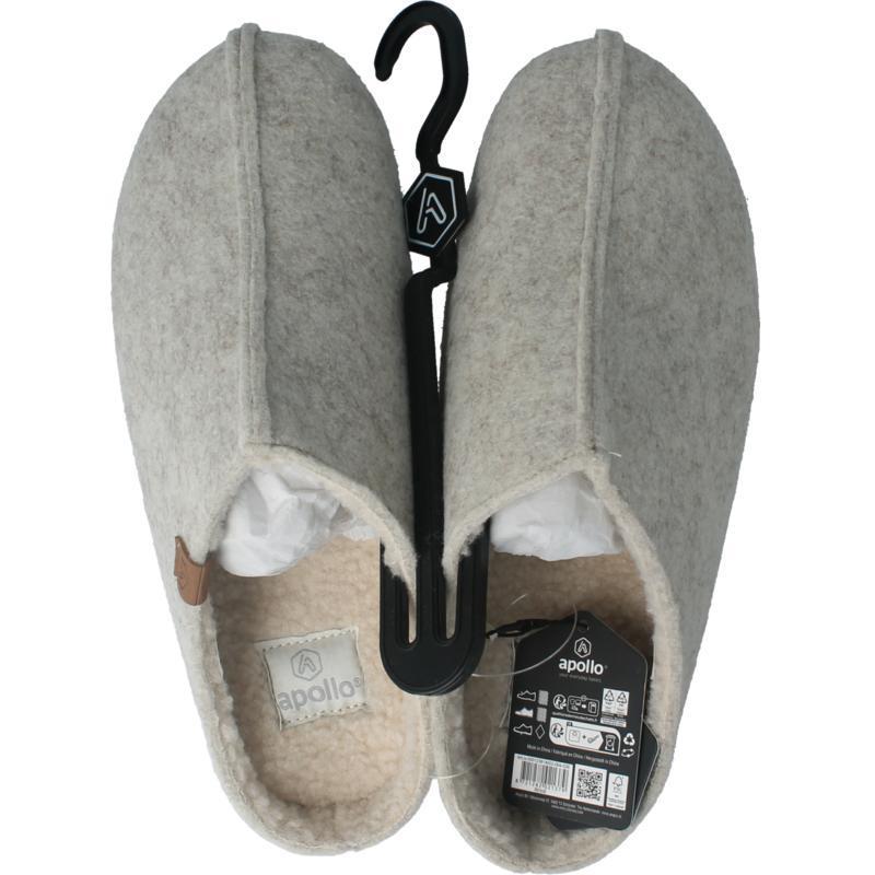 Zweedse slof beige 39/40 dames 1paar