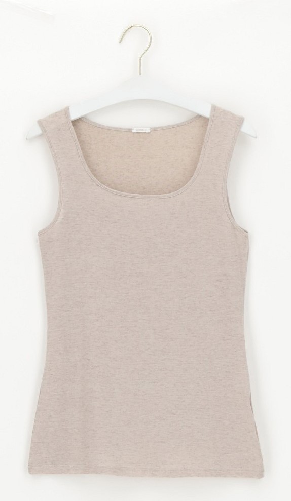 Dames Tank Top Beige