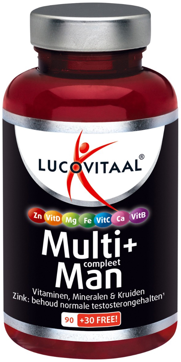 Lucovitaal Multi+ Compleet Man 120 Tabletten