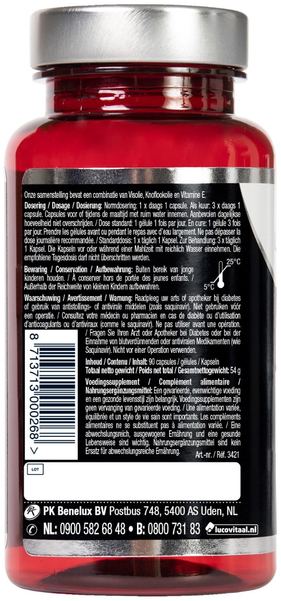 Lucovitaal Visolie & Knoflook 90 capsules