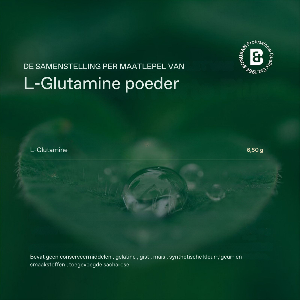 Bonusan L-Glutamine poeder 500 Gram