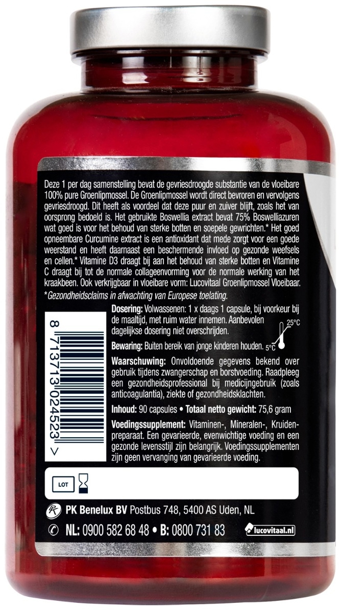 Lucovitaal Groenlipmossel Complex 90 capsules