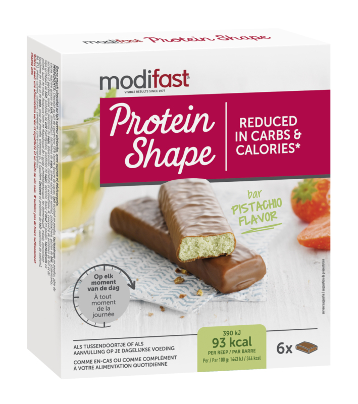 Protein Shape Reep Chocolade Pistache 6 stuks