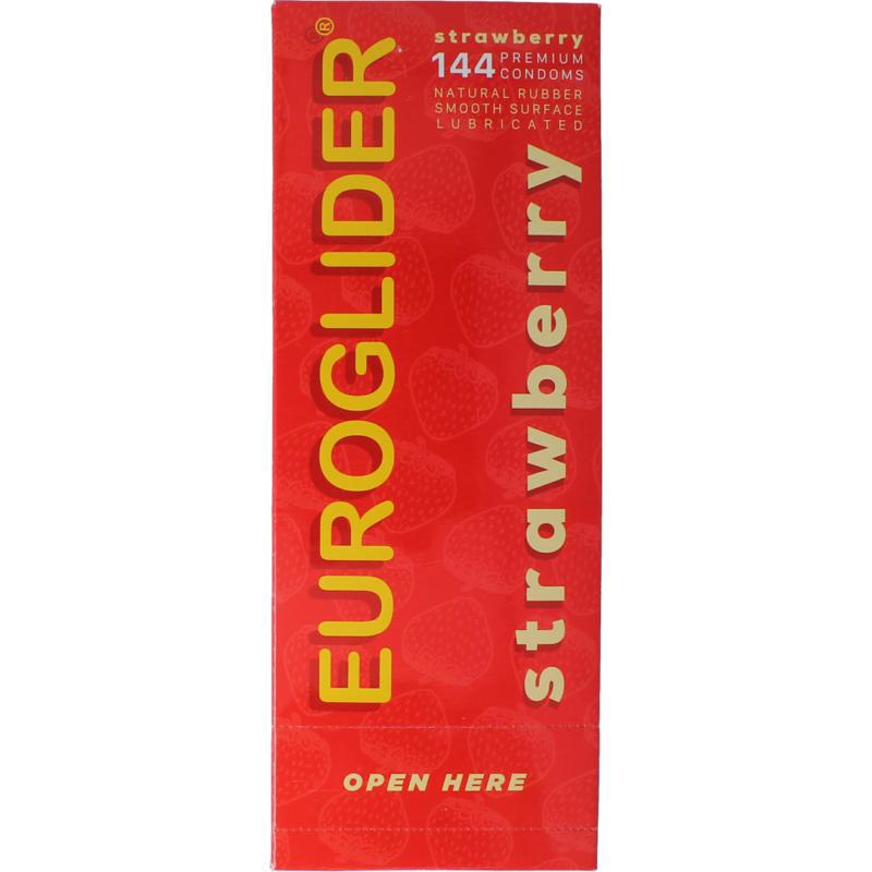 Euroglider Condoom Aardbei 144 stuks