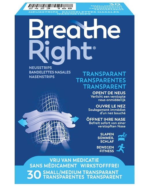 Neusstrips Small/Medium Transparant 30 stuks