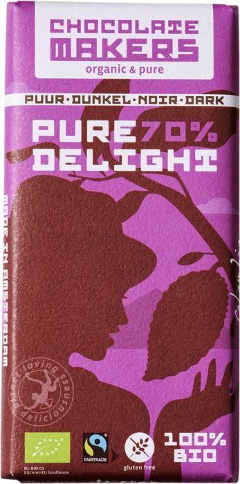 Pure delight 70% puur bio 80g