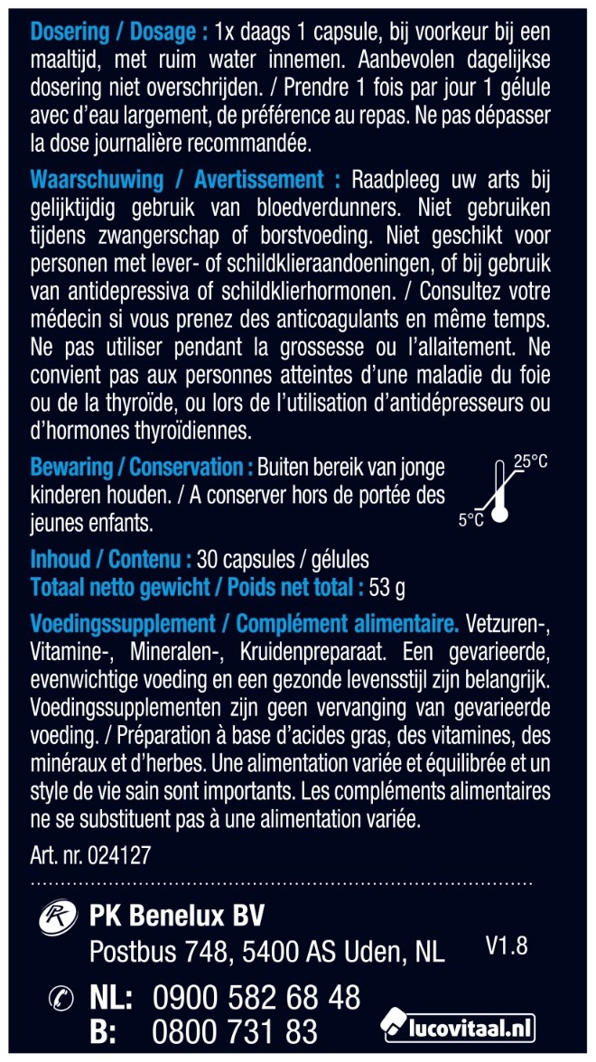 Lucovitaal Geheugen & Cognitie 30 capsules