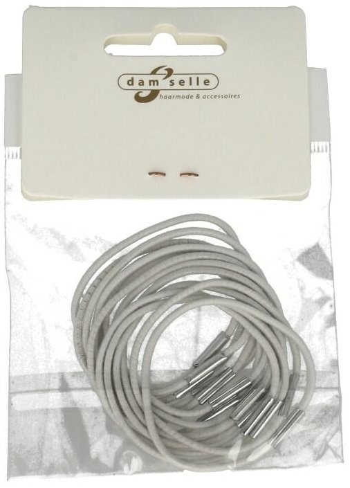 Damselle Elastiek Wit Lang 12 stuks