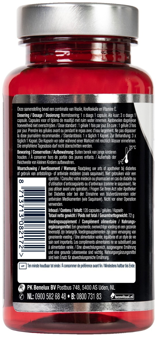 Lucovitaal Visolie & knoflook 120 Capsules