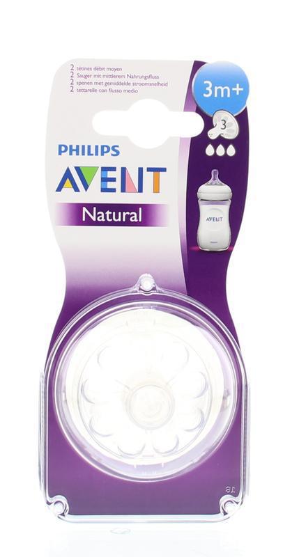 Speen Natural 3 Gaatjes 2st