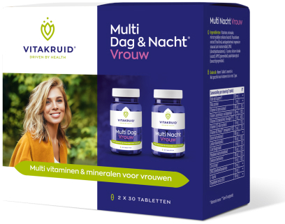 Vitakruid Multi Dag & Nacht Vrouw 2x30 tabletten