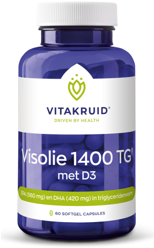 Vitakruid Visolie 1400TG met D3 60sft