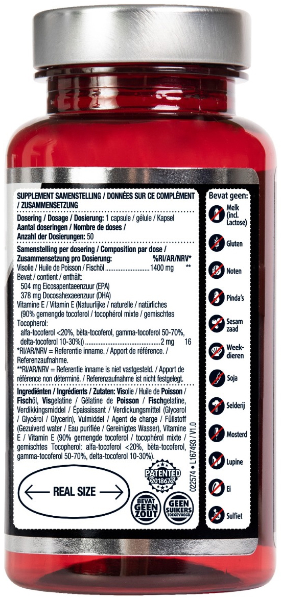 Lucovitaal Puur Omega 3 Koudwater Visolie 50 capsules