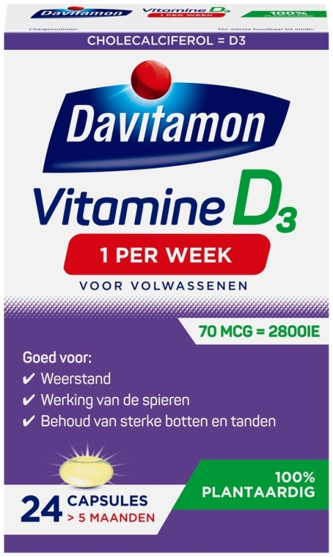 Vitamine D3 Vegan 24 capsules
