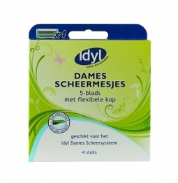 Scheermesjes dames navul 4 stuks