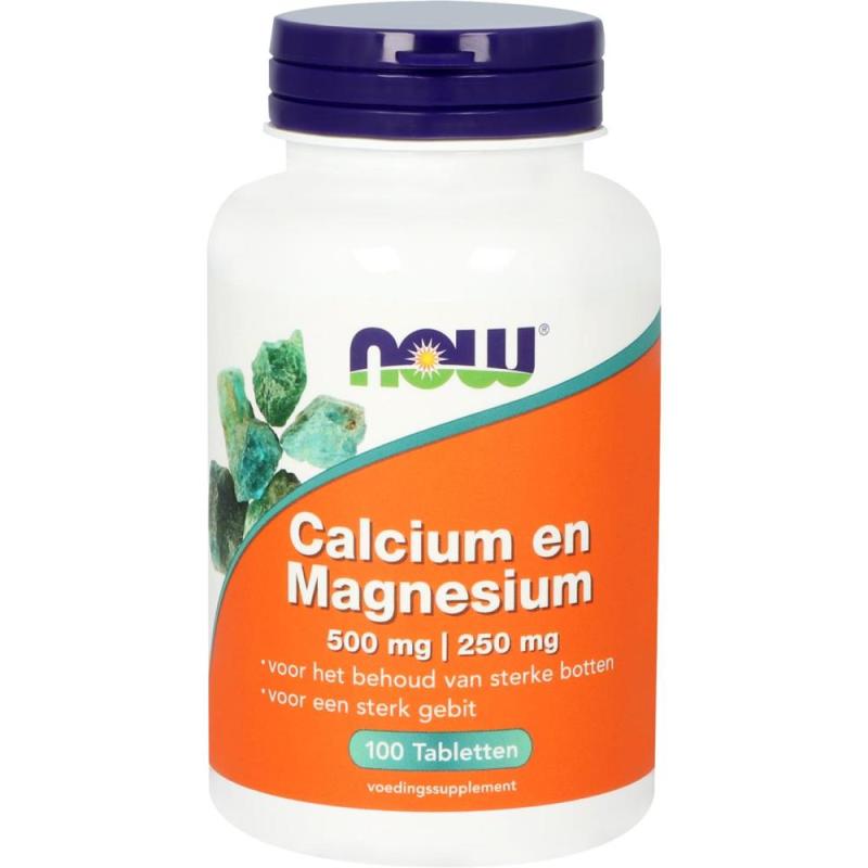 Calcium 500mg en Magnesium 250mg 100 tabletten