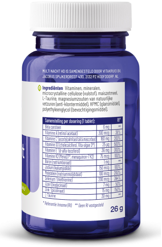 Vitakruid Multi nacht 30 tabletten