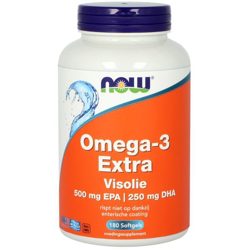 Now Omega 3 extra visolie 500mg 180sft