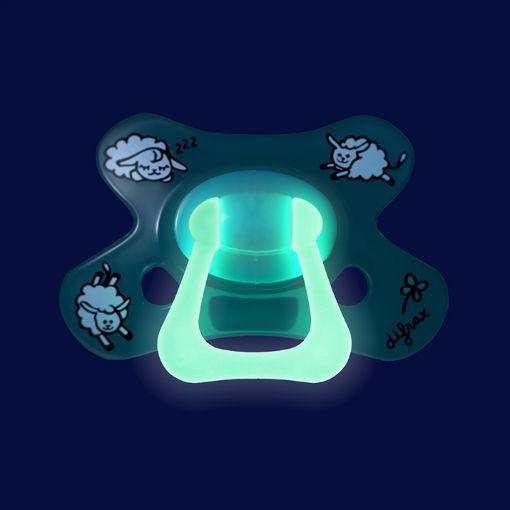 Difrax Fopspeen dental 12+ glow in the dark 1st