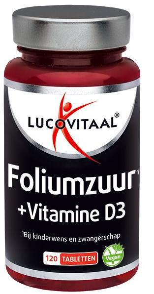 Foliumzuur + Vitamine D3 120 tb