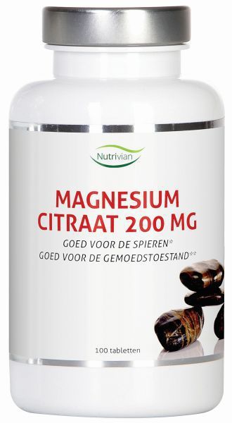 Magnesium Citraat 200 mg 100tab