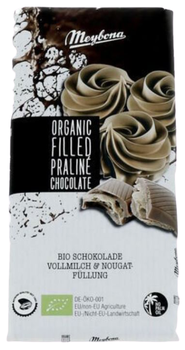 Organic Filled Praliné Chocolate 100 gram