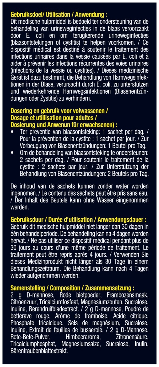 Lucovitaal Blaasontsteking D-mannose Direct 6 Sticks