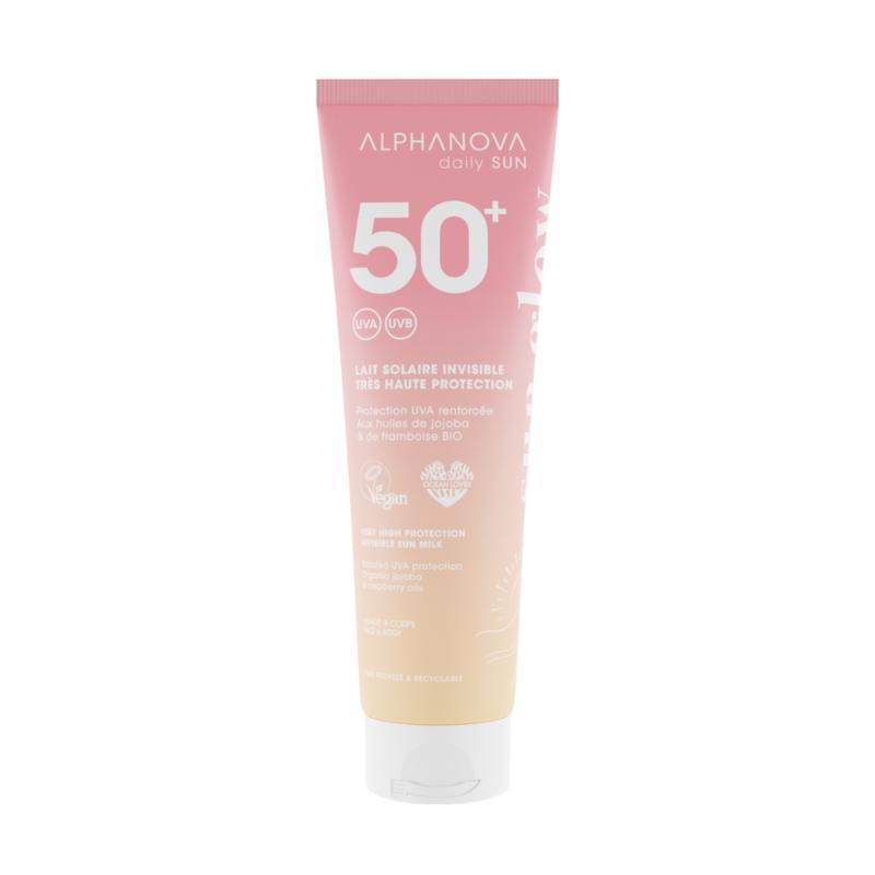 Invisible sun milk sun glow bio SPF50 150ml