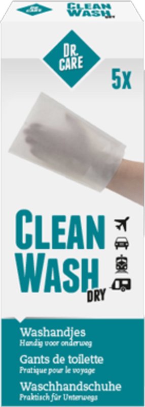 Clean Wash Washandjes Droog 5 Stuks